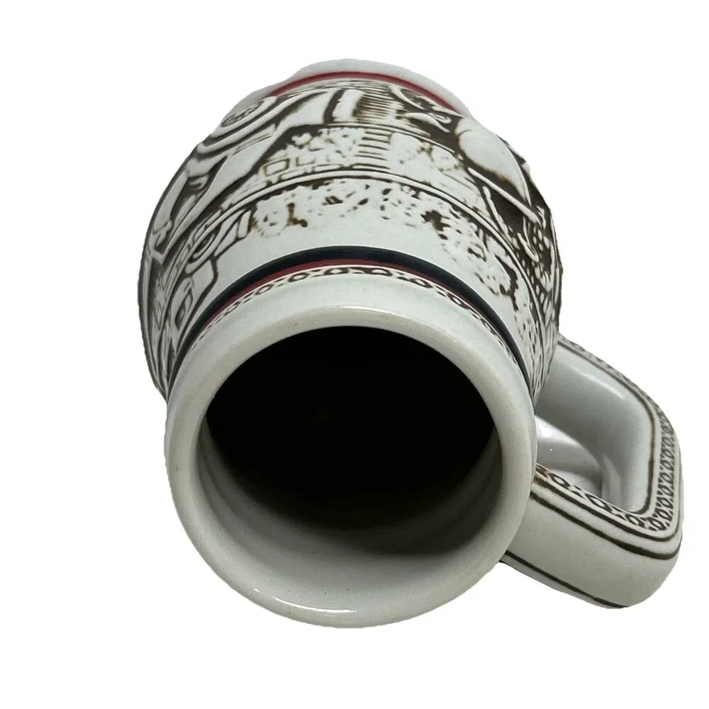 Avon Beer Small Mug Stein 1982 Cars Ford Model T Bugatti Stanley Steamer MG 5 in